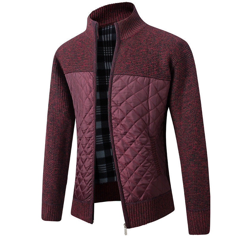 Mason | Men's Cardigan with Stand-Up Collar and Pockets