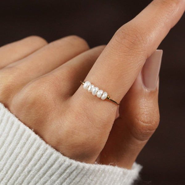 Silva - Ring made of freshwater pearls