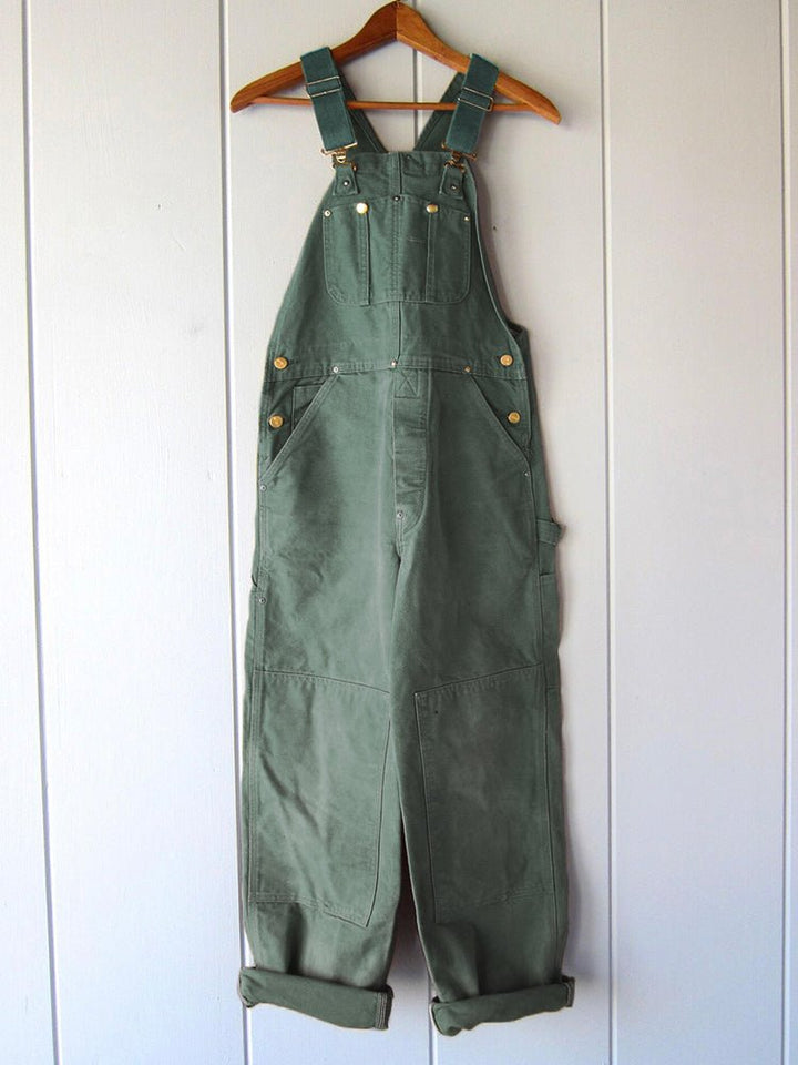 Women's Overalls with Pockets and Buttons