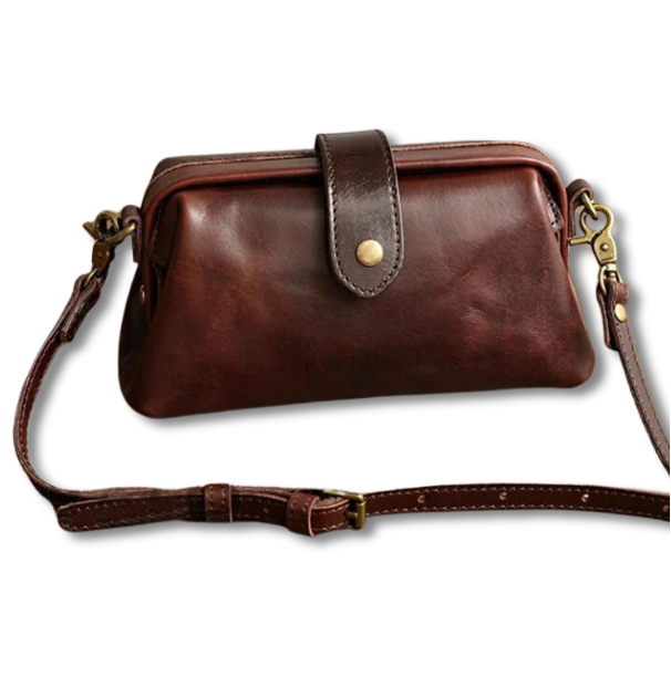 Edis | Classic Retro Shoulder Bag in Compact Format with Buttons