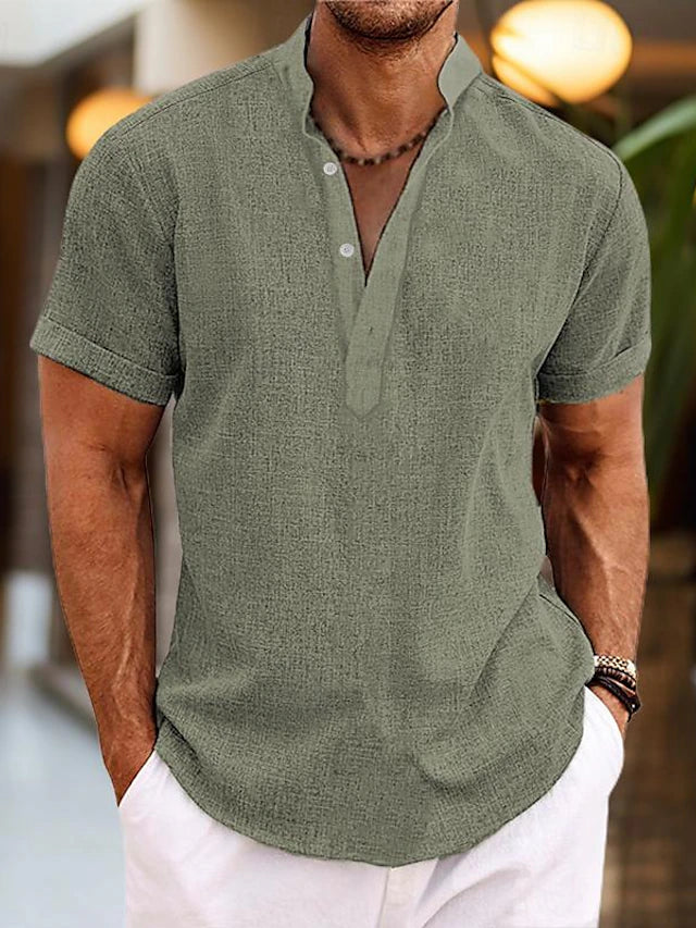 Silas | Men's Short Sleeve Shirt with Buttons