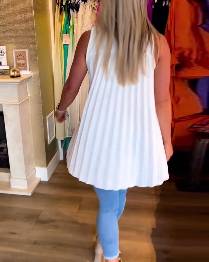Alana | Women's Ruffled Sleeveless Top
