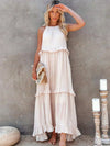 Sarah | Halter Ruffle Maxi Dress (Almost Sold Out)