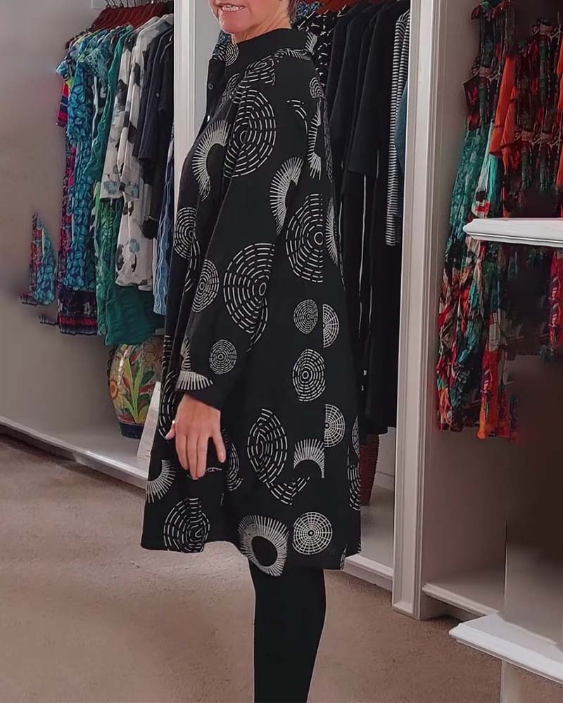 Marlene | Women's Casual Geometric Print Dress