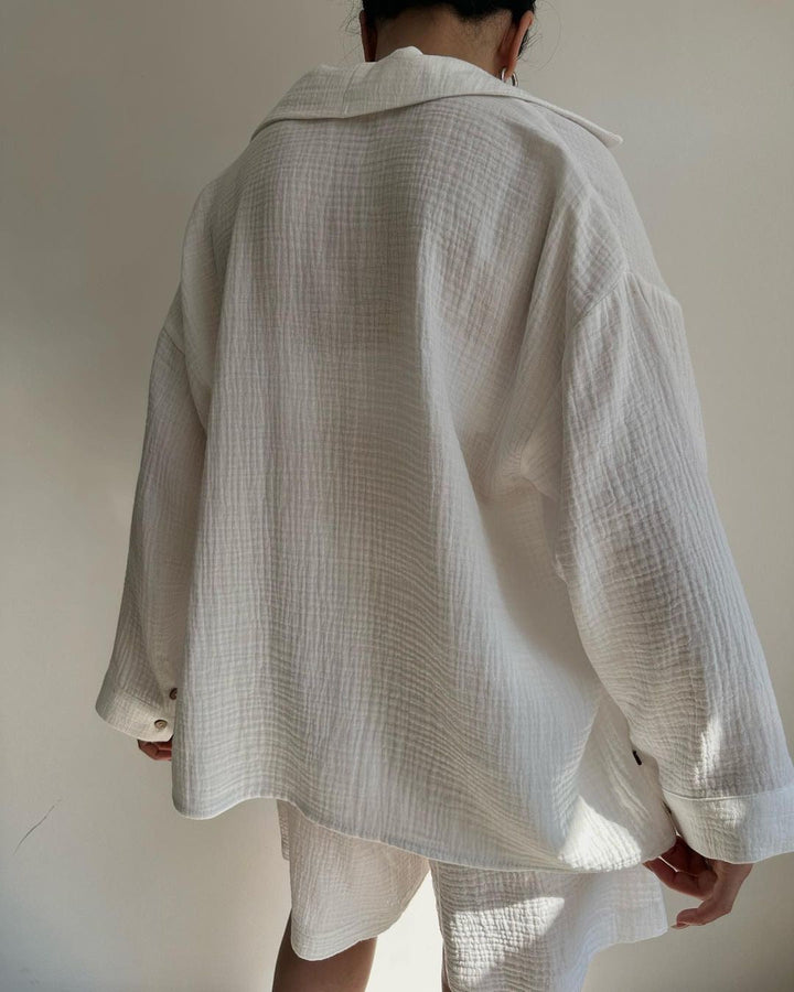 Espera | Women's Oversized Breezy Two-Piece Set with Pockets