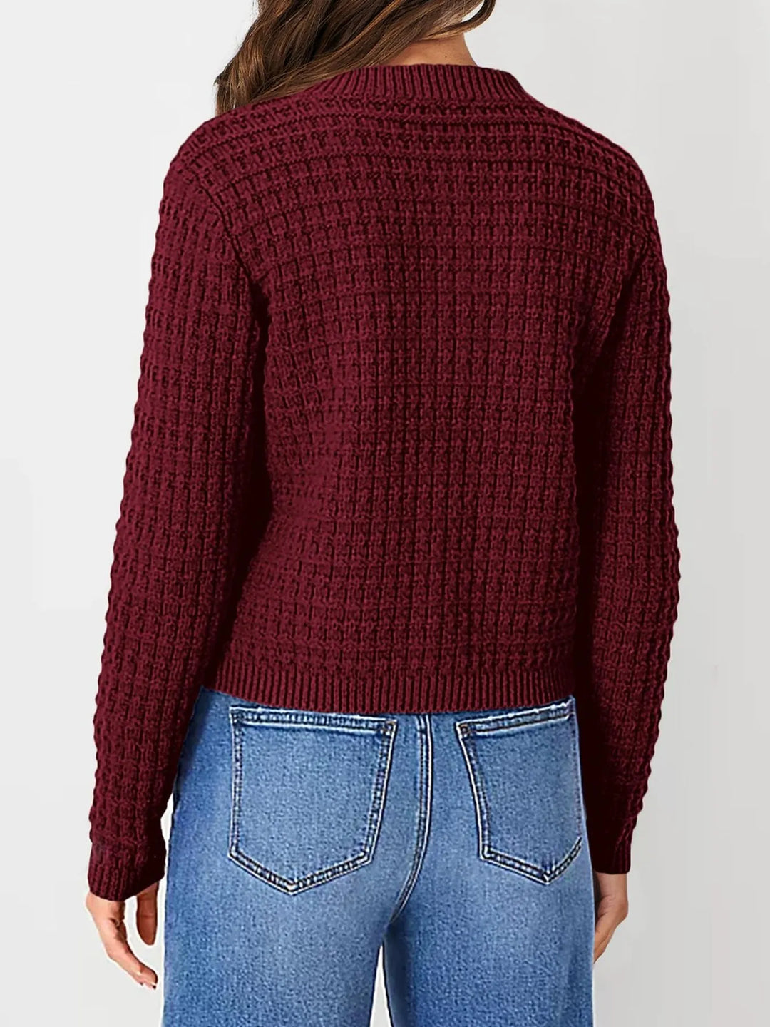 Harper | Women's Cardigan with Button Placket and Buttons