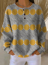 Thyra | Vintage Sweater with Geometric Pattern
