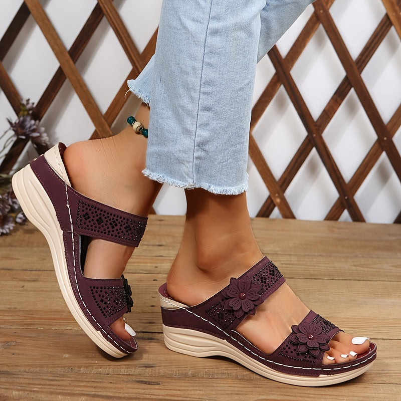Delor | Women's Floral High Heeled Sandals