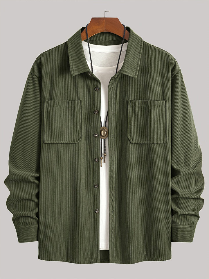 Bryce | Men's Long Sleeve Overshirt with Pockets and Buttons