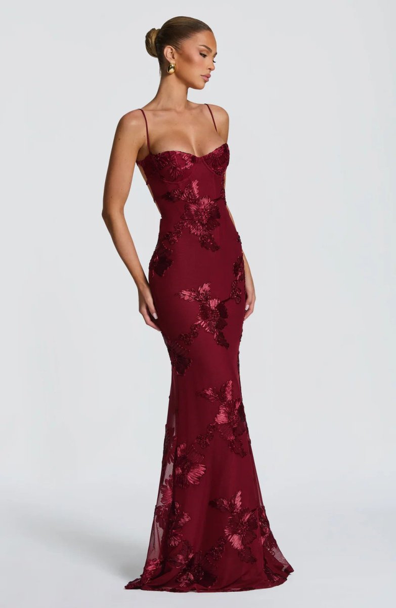 Women's Maxi Dress with Lace-Up