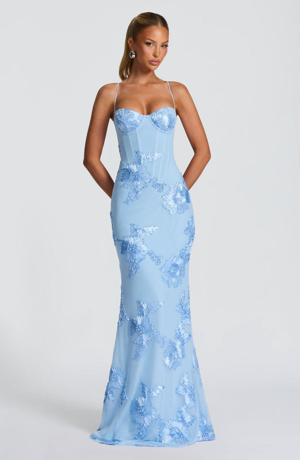 Women's Maxi Dress with Lace-Up