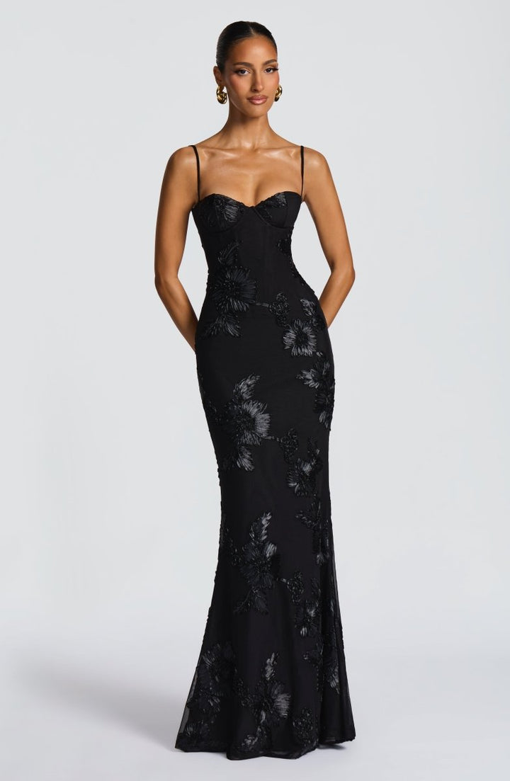 Women's Maxi Dress with Lace-Up