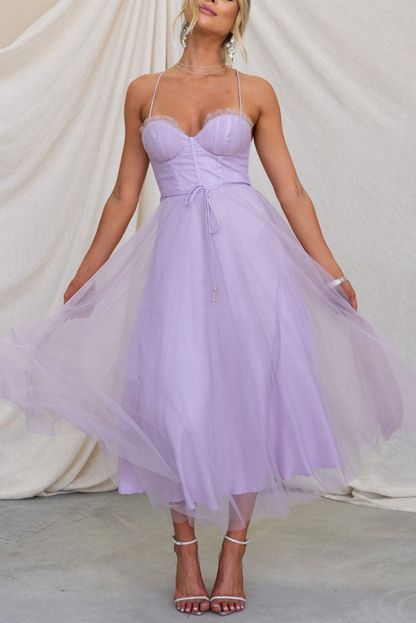 Contemporary Princess Maxi Dress with Suspenders for Parties