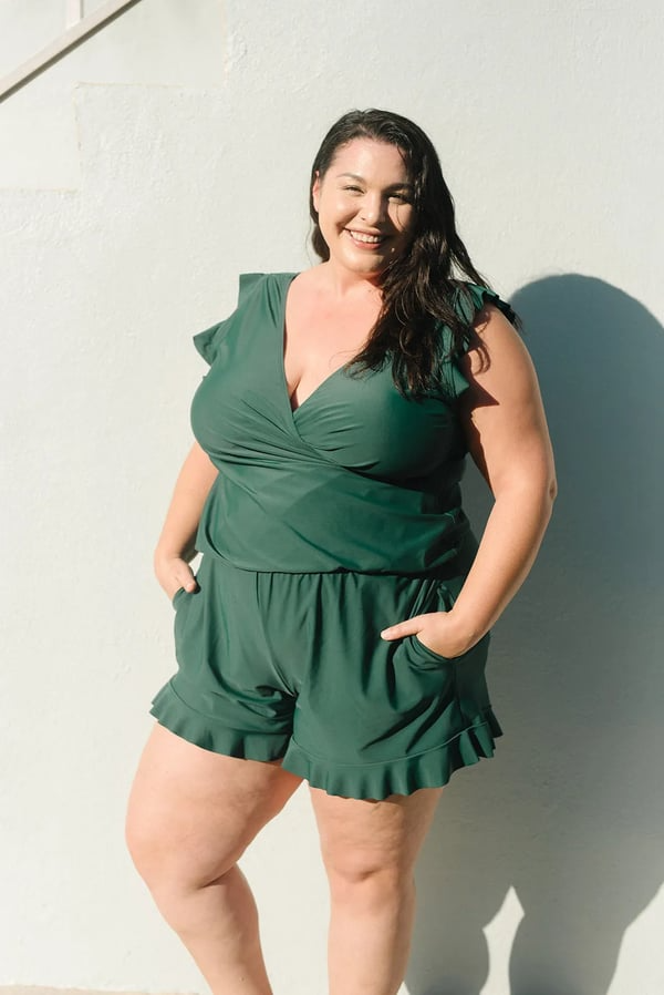 Reana™ – Ruffled Swimsuit with Bust Support