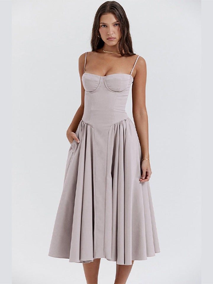 Phoebe | Women's Sleeveless Mini Vintage Cross-Border Tank Long Dress