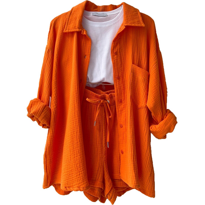 Kalista | Women's Relaxed Two-Piece Set with Buttons