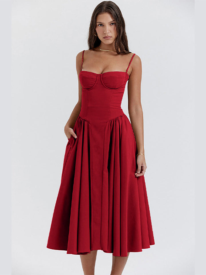 Phoebe | Women's Sleeveless Mini Vintage Cross-Border Tank Long Dress