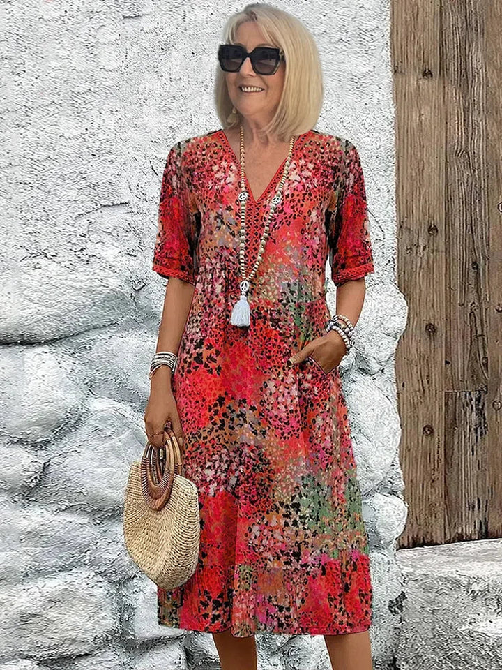 Monica | Women's Elegant Floral Dress