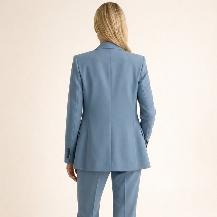 Lena | Women's Suit with Flared Trousers and Buttons