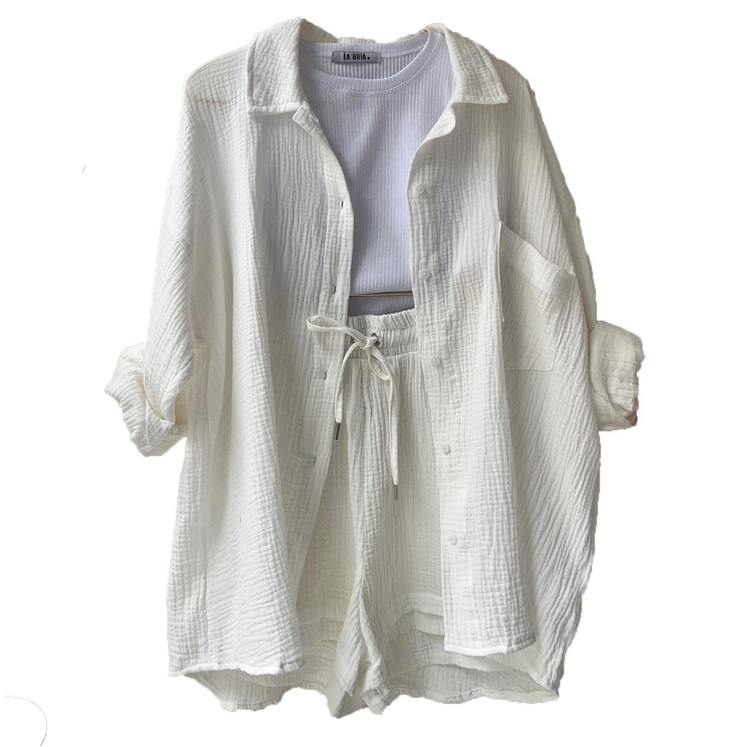 Kalista | Women's Relaxed Two-Piece Set with Buttons