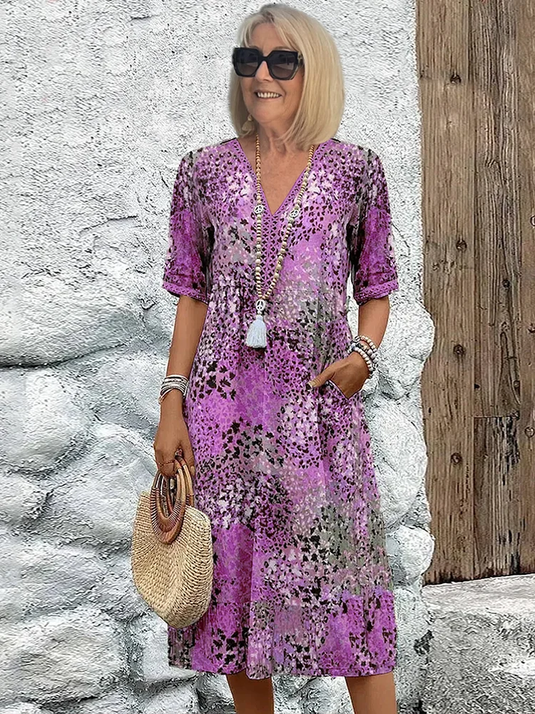 Fatima | Women's Mini Floral Pattern Dress