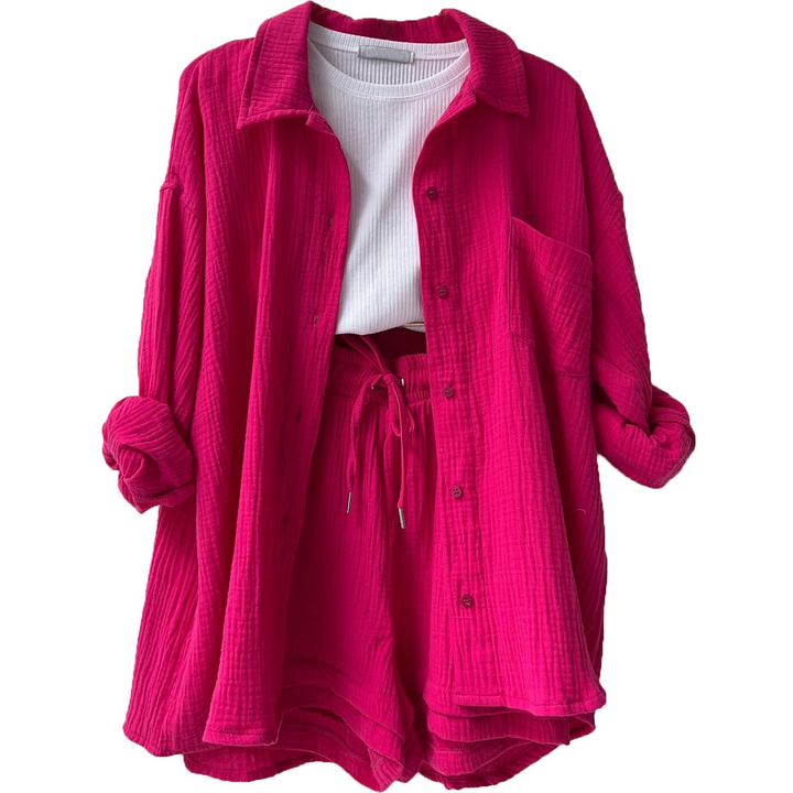 Kalista | Women's Relaxed Two-Piece Set with Buttons