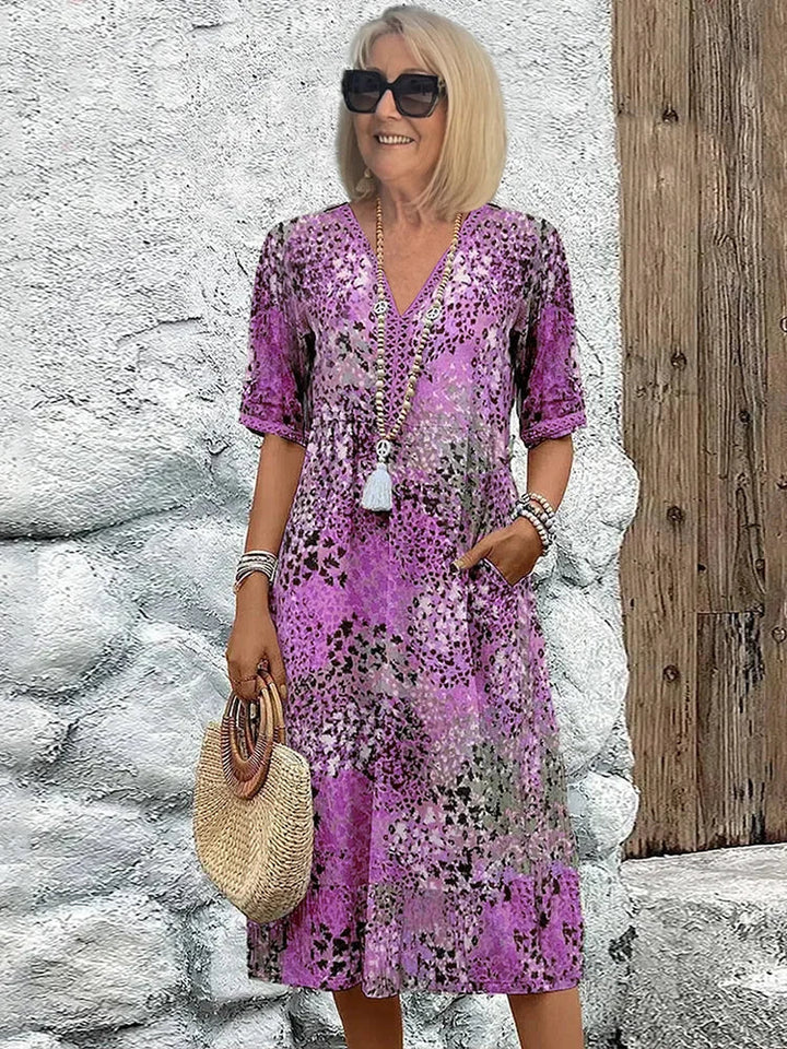 Monica | Women's Elegant Floral Dress