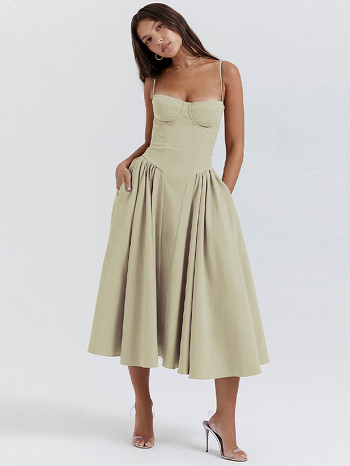 Phoebe | Women's Sleeveless Mini Vintage Cross-Border Tank Long Dress