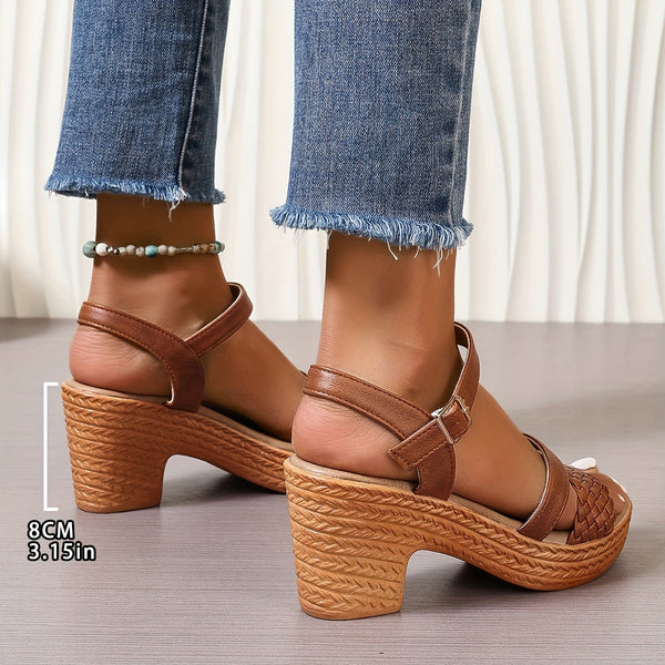 Haven Braided Heel Sandals