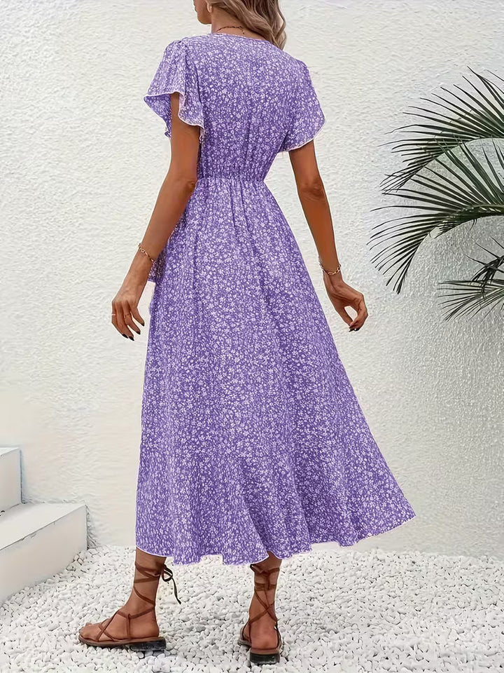 Elara | Flowing, Body-Hugging Wrap Dress