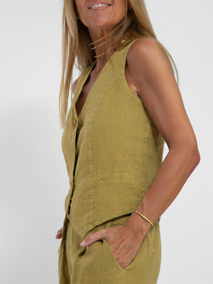 Ella | Vest Wide Pants Set (Almost Sold Out)