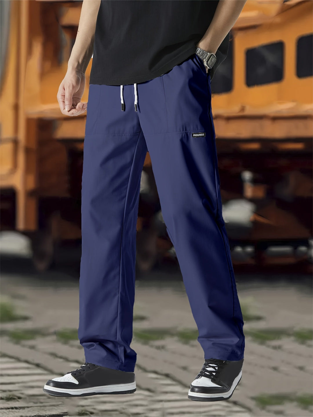 Gideon | Men's Straight Leg Joggers with Drawstring