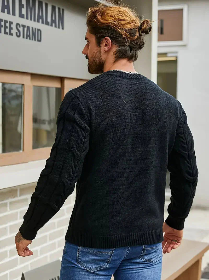 Brit & Boho™️ | Graphica Geo Knit Sweater