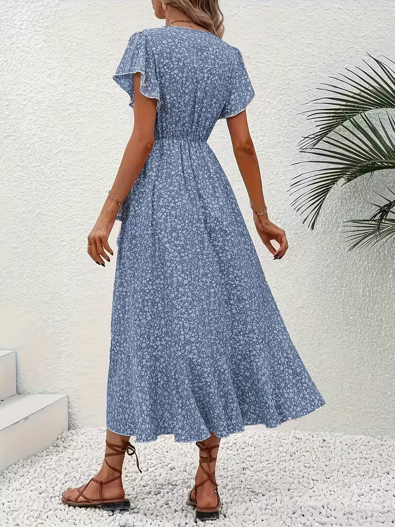 Elara | Flowing, Body-Hugging Wrap Dress