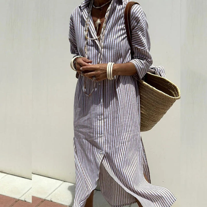 Armelle | Elegant Striped Summer Dress (Almost Sold Out)
