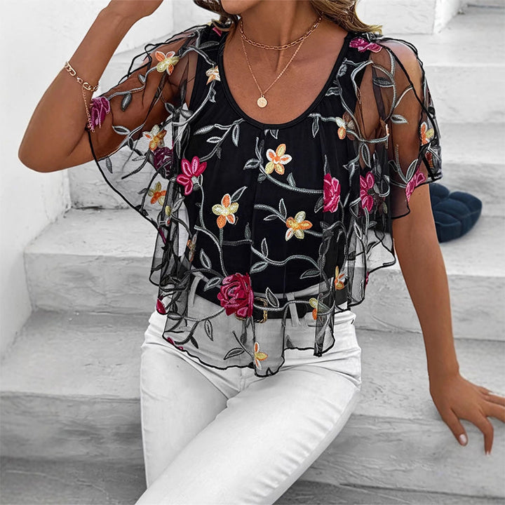 Davina | Women's Elegant Printed & Top