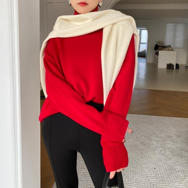 Women's Long Sleeve Turtleneck Sweater