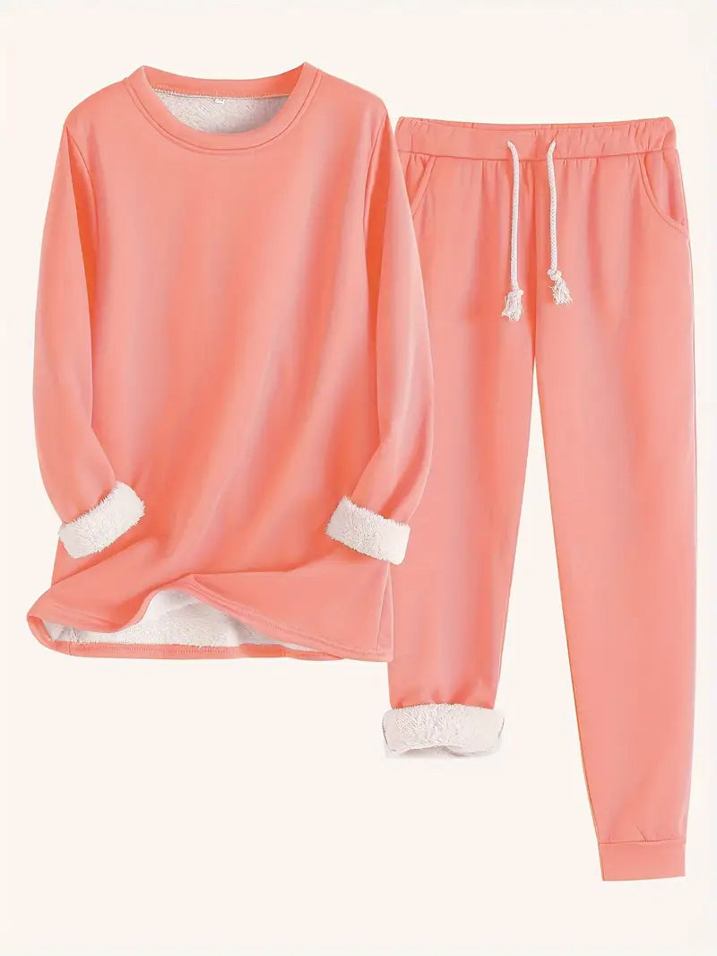Riley™ - Cozy Fleece-Lined Lounge Set