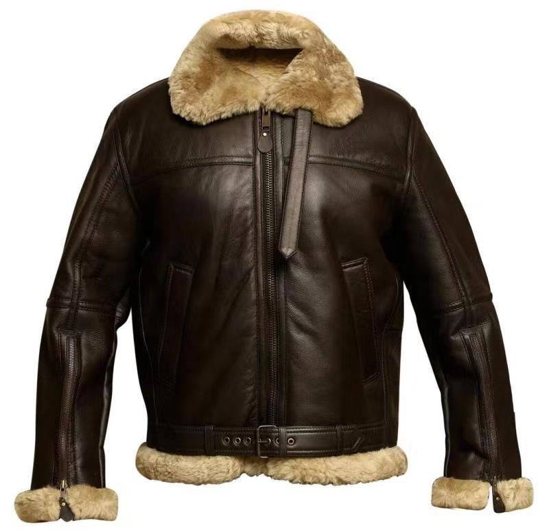 Enzo | Men's Sheepskin Jacket with Belt