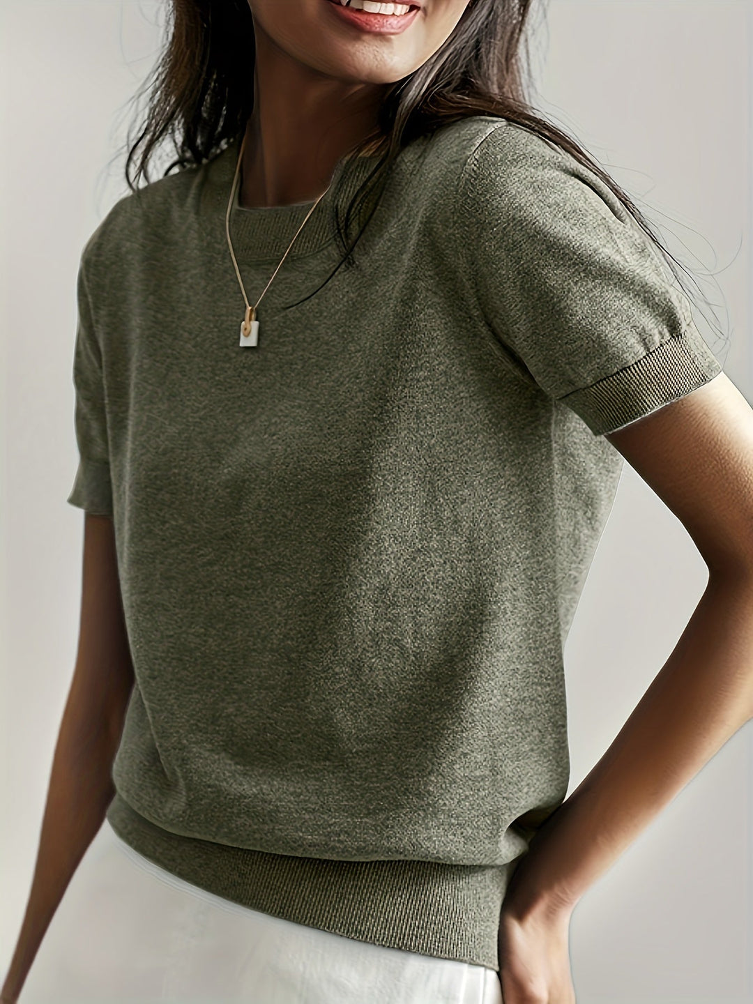 Leah™ - Casual Short Sleeve Top