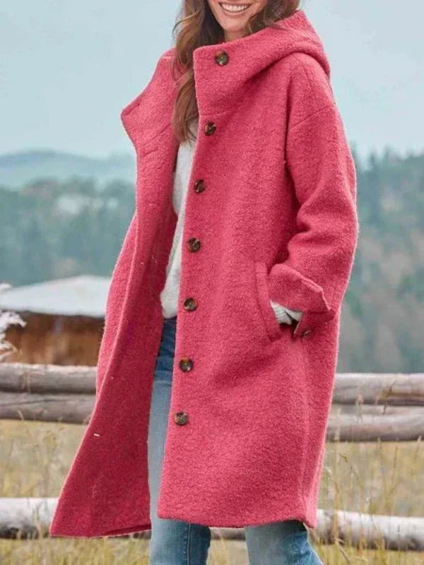 Elsbeth | Women's Stylish Long Winter Jacket with Pockets