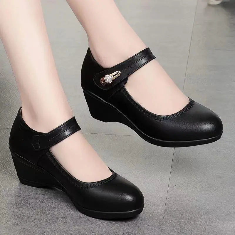 Lydia | Women's Wedge Mary Jane Shoes