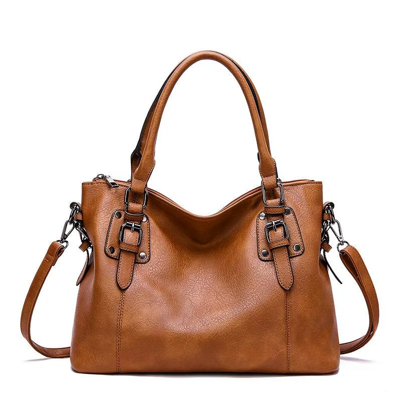 Dagfrid | Versatile and stylish bag in warm caramel color
