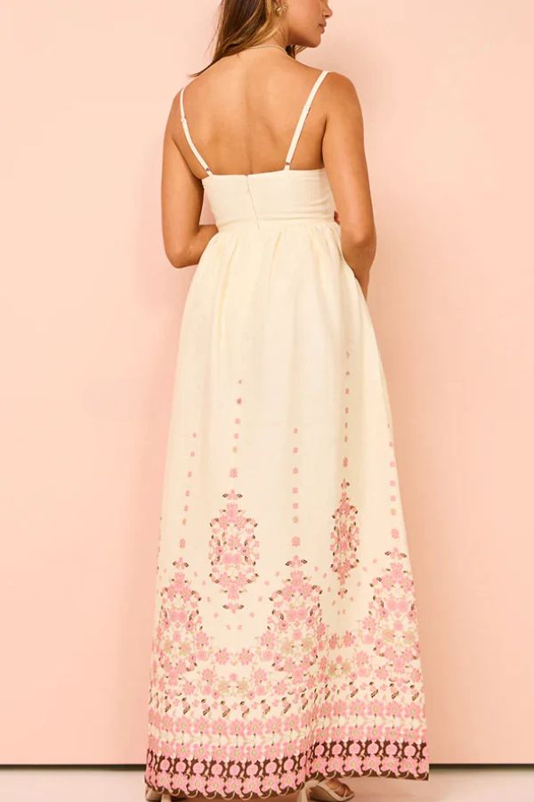 Wendy® Floral Paradise Maxi Dress with Straps and Pockets - Unique Print and Comfortable Fit