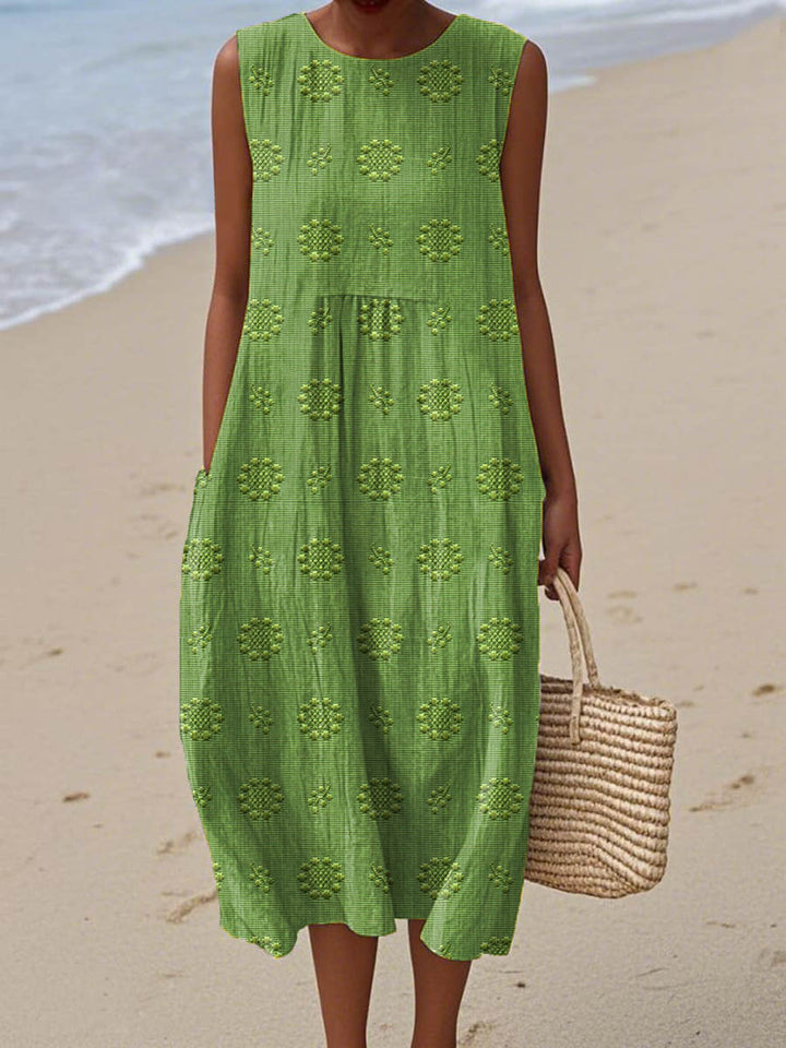 Lara | Women's Vintage Floral Dress with Pockets