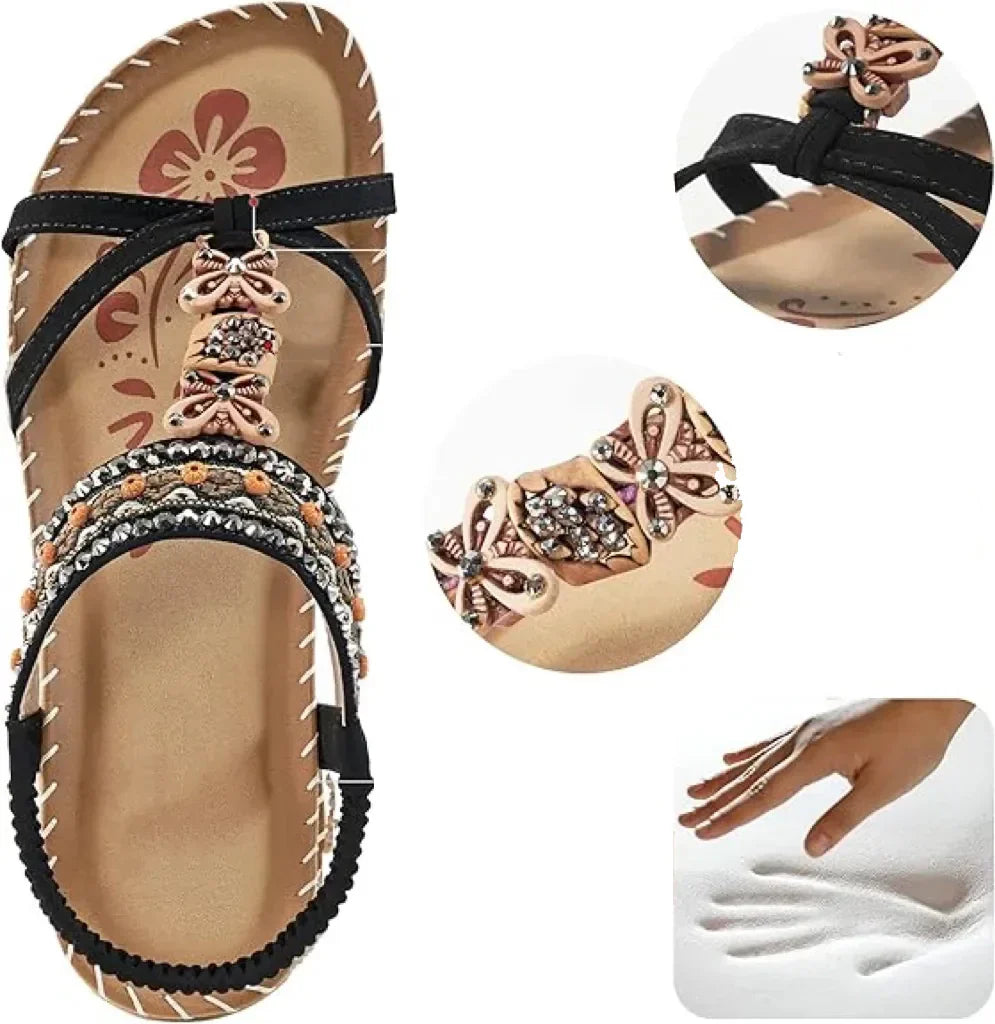 Colella™ - Elegant Orthopedic Flower Sandals