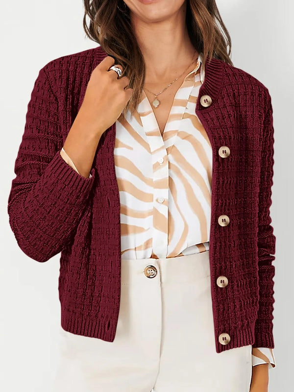 Harper™ - Cardigan with Button Placket
