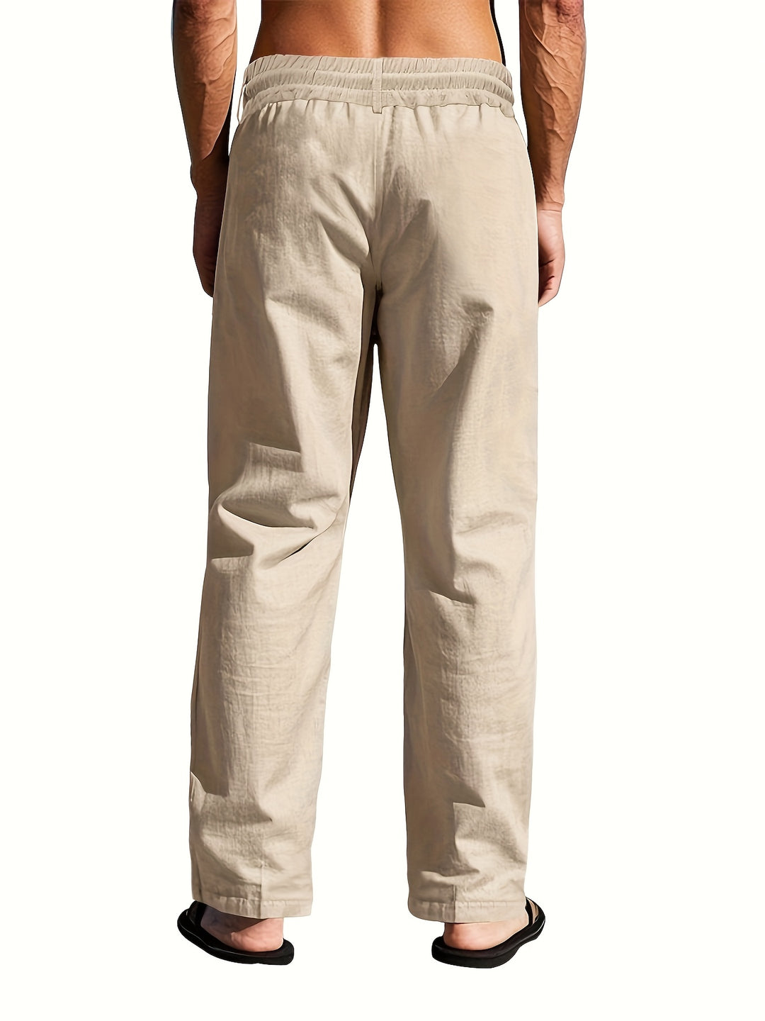 Larry | Men's Tailored Drawstring Pants with Buttons