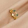 Marisol - Crystal Ring in the Shape of a Clover