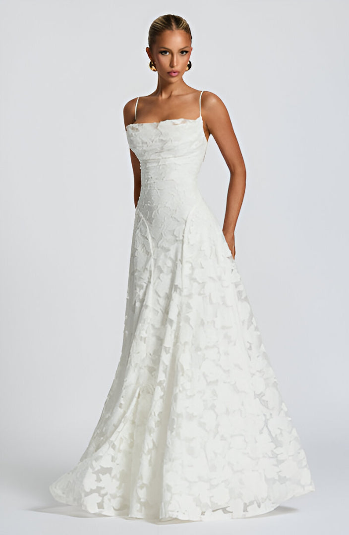 Francisa™ | Women's Long Lace Corset Dress